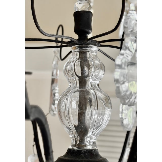 Late 19th Century French Louis XV Style Bronze and Crystal Chandelier For Sale - Image 12 of 18