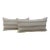 Lavender and Natural Stripes Long Bolster Decorative Pillows From Portugal - A Pair For Sale
