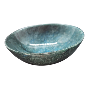 Vintage Green Moss Agate Bowl