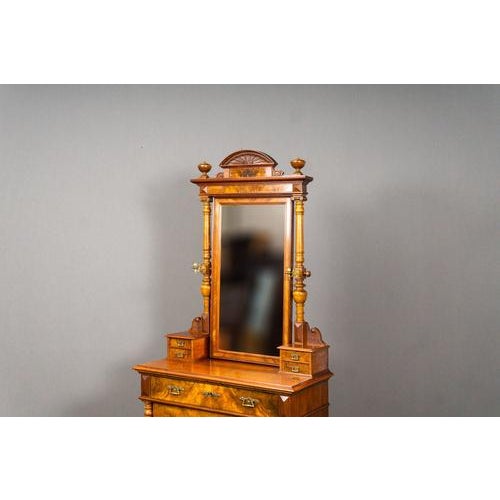 Gründerzeit Chest of Drawers with Mirror For Sale - Image 12 of 18