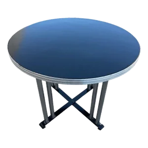 1930s Streamline Art Deco Chrome Round Side Smokers Table