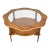 Organic Biomorphic Scalloped Teak and Glass Cocktail Table, Circa 1960 For Sale