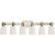 Modern Thomas O'Brien for Visual Comfort Signature Bryant Six-Light Linear Bath Sconce in Polished Nickel with White Glass For Sale - Image 3 of 4