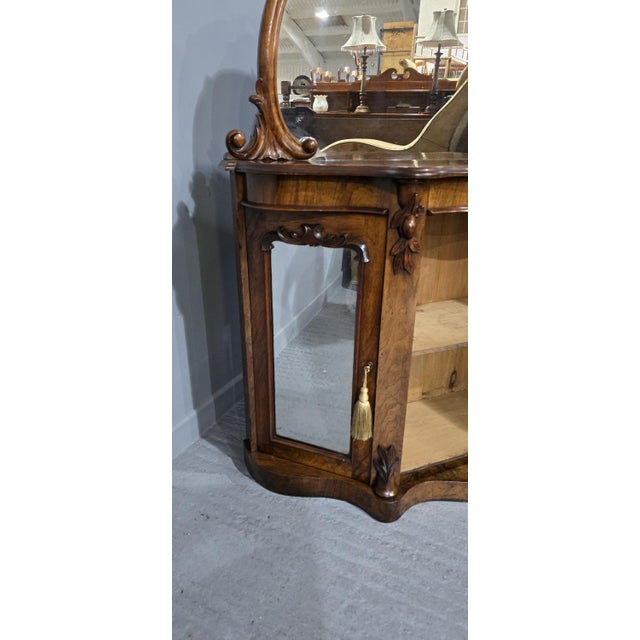 Burr Walnut Side Cabinet, 1880 For Sale - Image 8 of 15