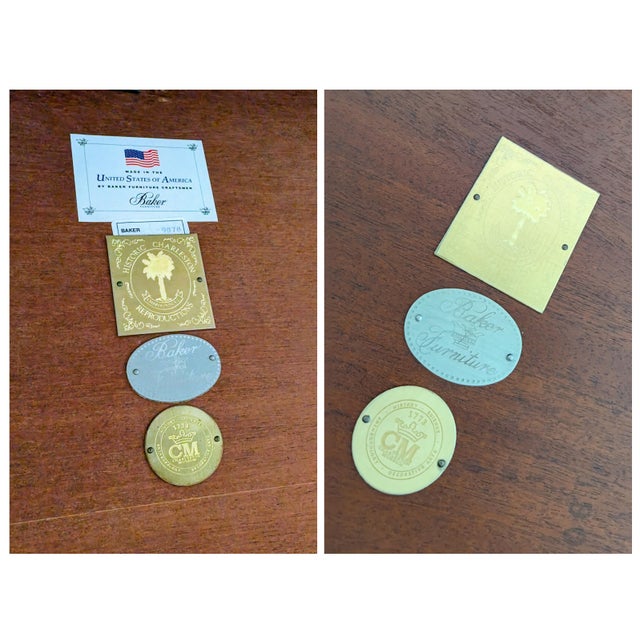 Baker Furniture Mahogany Pair of Drop Leaf Tables For Sale - Image 12 of 12