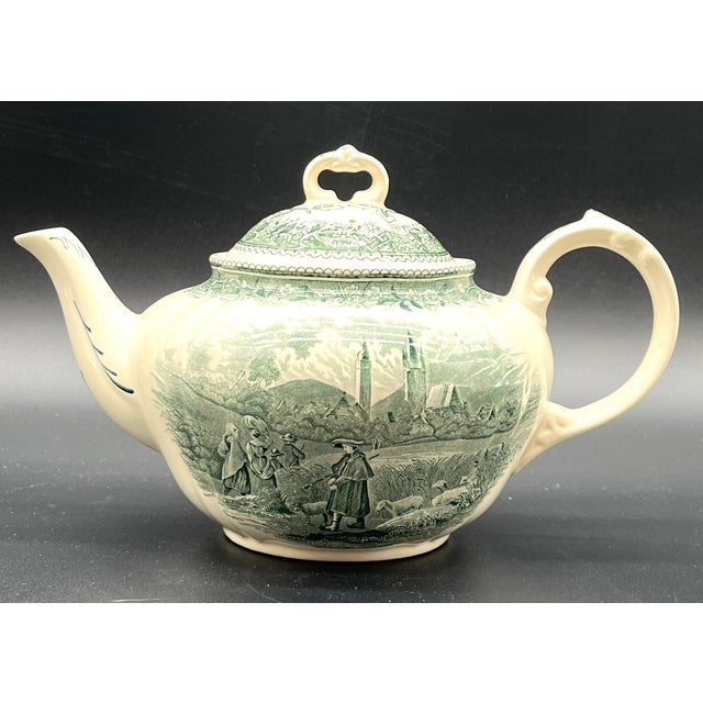 Green Burgenland Coffee or Tea Service from Villeroy & Boch, 1960s, Set of 28 For Sale - Image 14 of 18