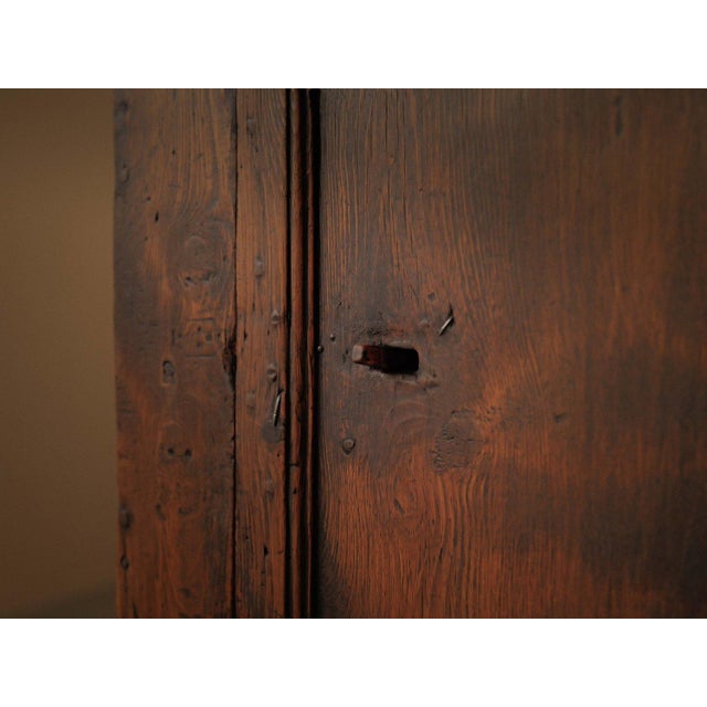 Wood Alpine Folk Art Pine Wardrobe, Piedmont, Italy, 18th Century For Sale - Image 7 of 18