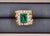 3.50 Ct Gia Certified Natural Zambian Emerald & Diamond Ring Size 6.5 For Sale - Image 4 of 10