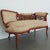Antique Carved Walnut Victorian Conversation Settee For Sale - Image 10 of 16