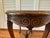 1920s Antique French Louis XV Marble Side Table ~ Ornately Carved Wood For Sale - Image 5 of 18
