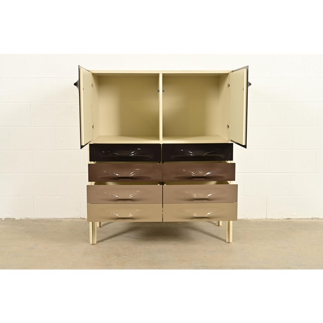 1960s Raymond Loewy for Doubinsky Frères Mid-Century Modern Highboy Dresser, 1960s For Sale - Image 5 of 12