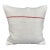 Turkish Hemp Pillow Cushion Natural Beige Red Cushion Cover 20x20 For Sale
