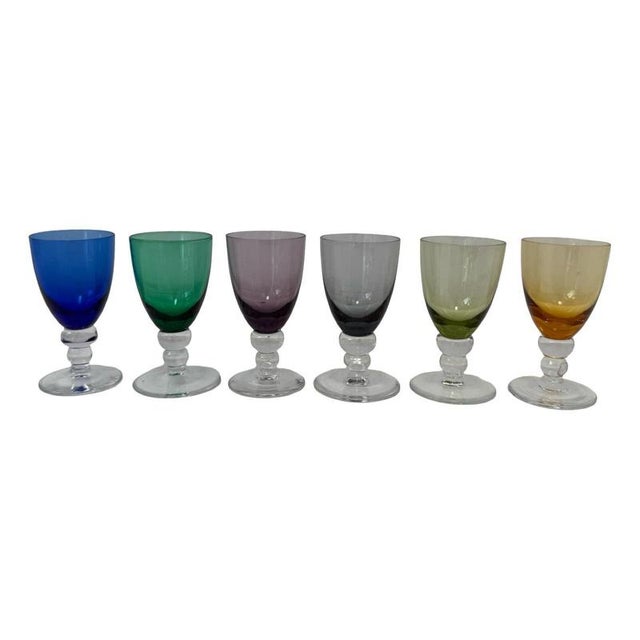 Carnaval Shot Glasses by Max Verboeket for Kristalunie Maastricht, Set of 6 For Sale - Image 6 of 6