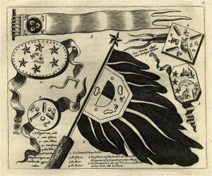 After Arnoldus Montanus, Arms of the Japanese Emperor, 1669, Paper