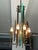 1960s Six-Light Chandelier in Brass and Nile Green Murano Glass, 1960s For Sale - Image 5 of 14