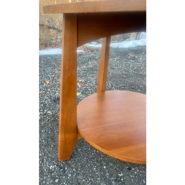 Ethan Allen American Impressions Cherry Accent Table For Sale - Image 9 of 11