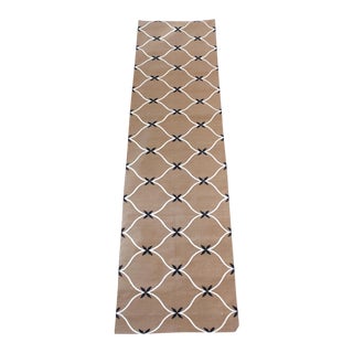 Madeline Weinrib Brown "Olivia" Rug - 2'6" X 9' For Sale