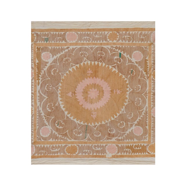 1960s Uzbek Suzani Textile - Wall Decor For Sale - Image 5 of 14