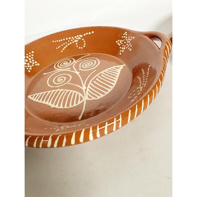 20th Century, Glazed Pottery Dishes, France, Set of 2 For Sale - Image 9 of 12