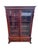 19th Century Victorian Mahogany Bookcase With Sliding Glass Doors & Carved Lion Heads Impressive 19th-century Victorian...