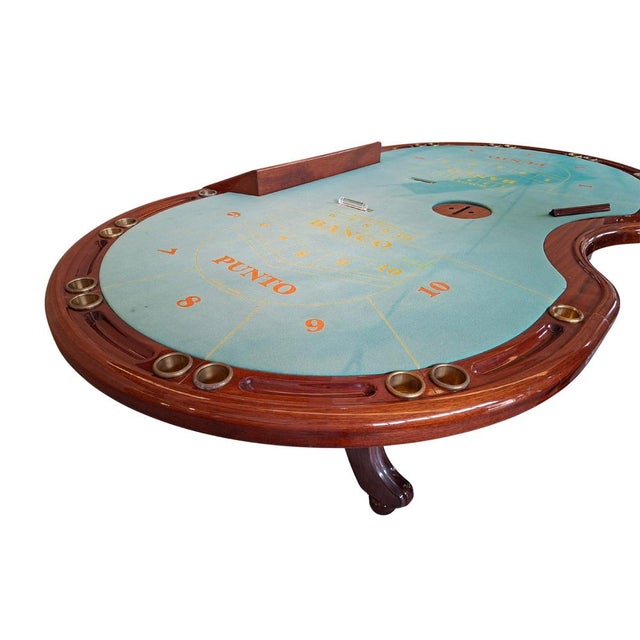 1980s Punto Banco Gaming Table, 1980s For Sale - Image 5 of 12