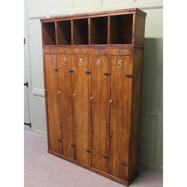 Wood Vintage Pine Sports Locker, 1960 For Sale - Image 7 of 8