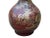 Wood Chinese Brown Lacquer Golden Scenery Decorative Wood Vase Art For Sale - Image 7 of 18