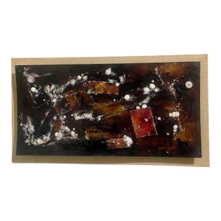 1960s Large Original Enameled Copper Art by Mariit Guinness Entitled “Galaxy” For Sale
