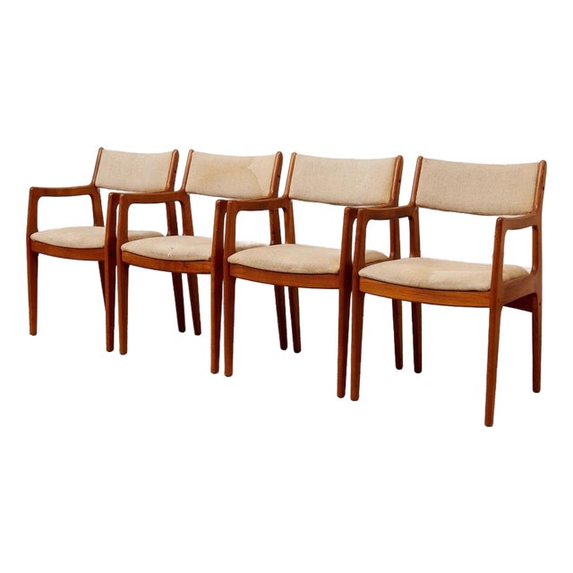 Mid 20th Century Danish Modern Teak Armchairs For Sale