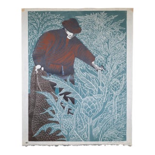 Emmy Lou Packard "Artichoke Pickers", Signed, 1950 For Sale