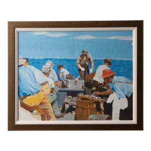Fishermen Painting, 1940s