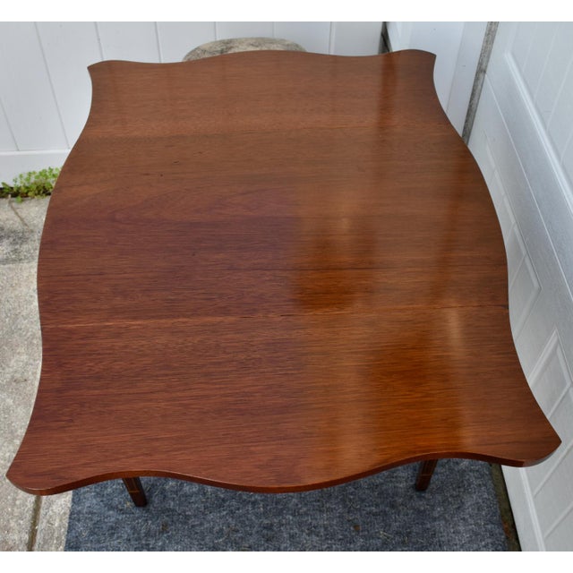Inlaid Mahogany Pembroke Table Bench Made Federal Style Accent End Side Table For Sale - Image 15 of 16