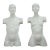 Vintage Man and Woman Porcelain Bust, Sculpture, Italy, 1980s For Sale