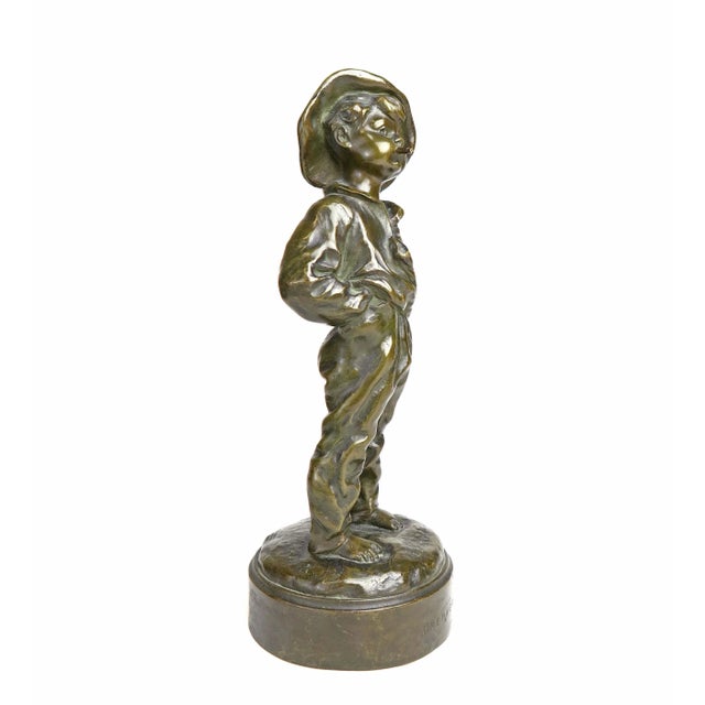 Late 19th Century 19th Century French Patinated Bronze Figural Sculpture by Louis Kley For Sale - Image 5 of 10