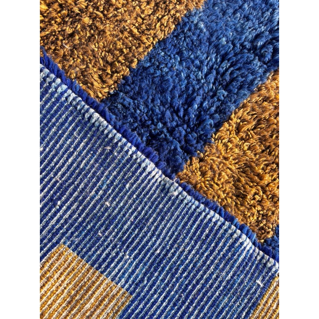 Moroccan Mrirt Beni Ouarain Wool Rug, 1990 For Sale - Image 10 of 15