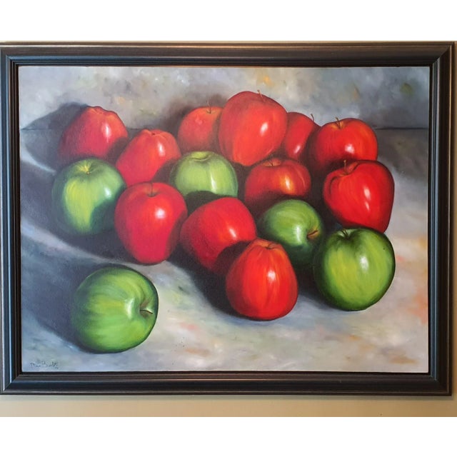 A Beautiful Acrylic on Canvas painting By Diana Benedetti Miami . 1995 Exhibition at Colombian Consulate Framed :...