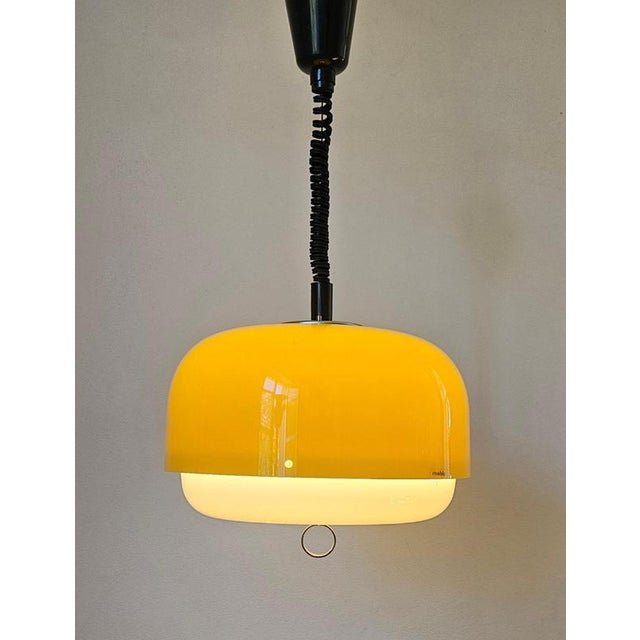 Mid-Century Space Age Pendant Light by Guzzini for Meblo, Italy, 1970s For Sale - Image 8 of 13