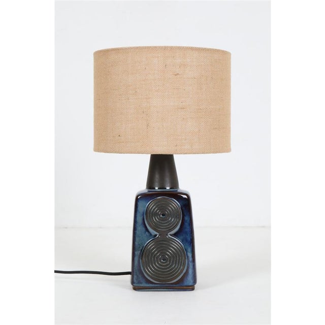 Mid-Century Danish Modern Ceramic Table Lamp by Einar Johansen for Søholm, 1960s For Sale - Image 17 of 17