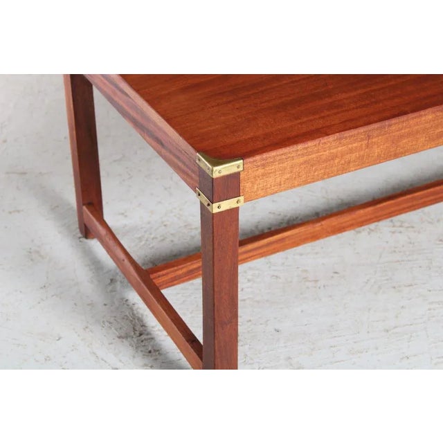 Mid-Century Modern Military Campaign Style Coffee Table by Kennedy Furniture for Harrods, 1950s For Sale - Image 4 of 11
