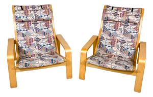 1970s Mid-Century Pair of Pulkka Lounge Chairs by Ilmari Lappalainen for Asko