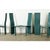 Mid-Century Modern Vintage Italian Turquoise Leather Postmodern Dining Chairs - Set of Six For Sale - Image 3 of 12