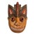 Mid 20th Century Thai Hand-Carved Wood Monkey Mask With Sculptural Cobra Headdress For Sale