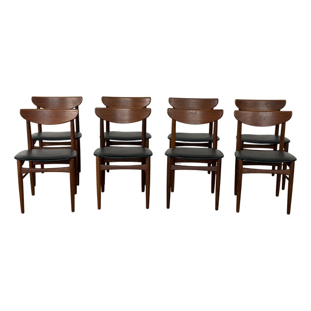 Danish Teak Dining Chairs from Harry Østergaard, 1960s, Set of 8 For Sale