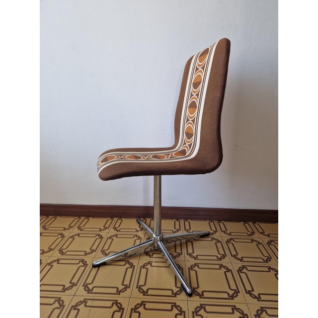 Metal Vintage Space Age Swivel Chair, 1970s For Sale - Image 7 of 7