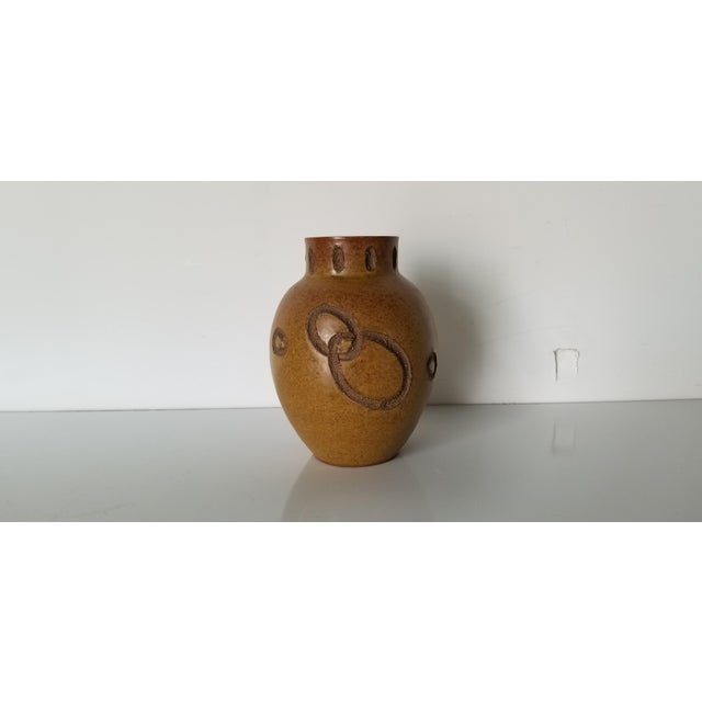 Vintage Toyo Ikebana Incised Bioform Design Art Pottery Vase Chairish