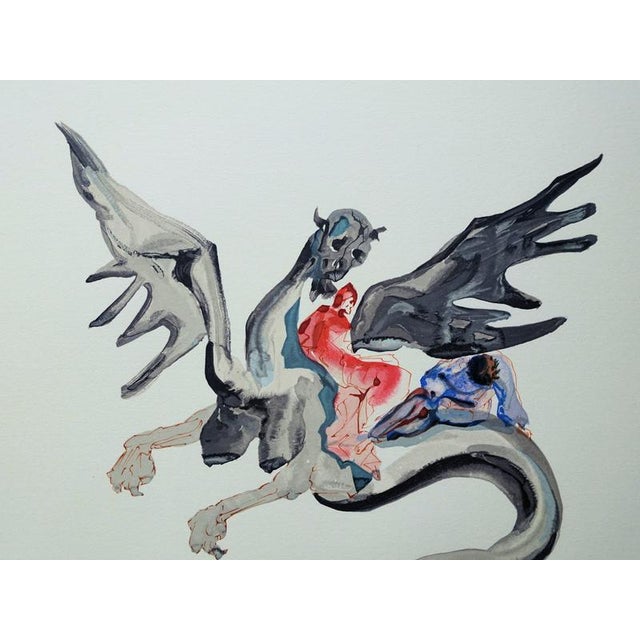 Salvador dali (1904-1989) hell 17: the usurers color woodcut unsigned on bfk rives vellum 26 x 33 cm (c. 10 x 13 inches)...