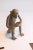 African Vintage African Sitting Monkey With Banana Sculpture For Sale - Image 3 of 8