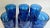 Set of 6 Crown Imperial Blue Flat Iced Tea Glasses by Tiara, Mid 20th Century For Sale - Image 4 of 8