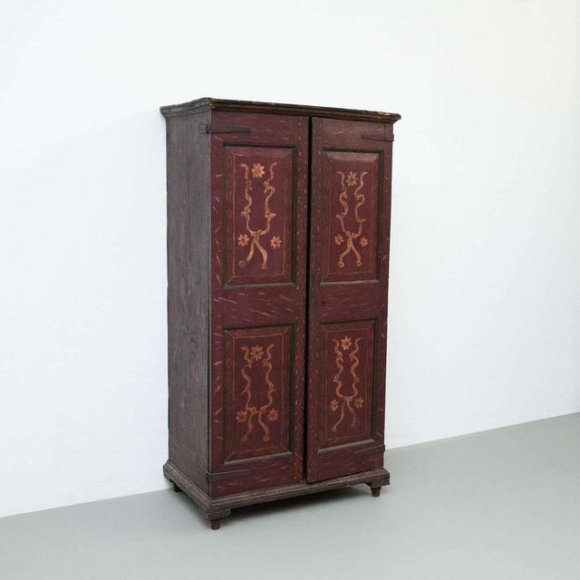 Traditional Spanish Polychrome Wardrobe, 1930s For Sale - Image 4 of 18