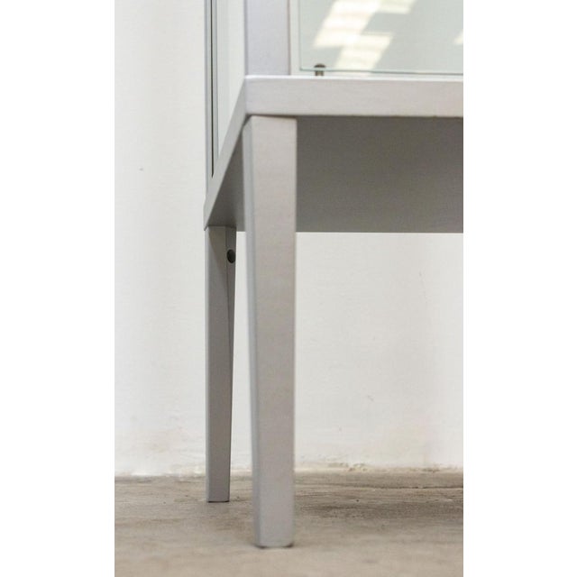 Display Cabinet in Silver Lacquered Wood For Sale - Image 10 of 13